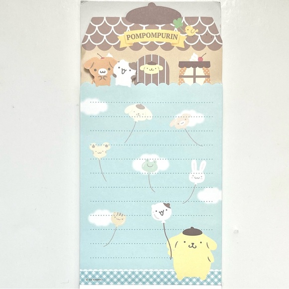 Sanrio Pompompurin kawaii memo pad with index tabs - Picture 11 of 16
